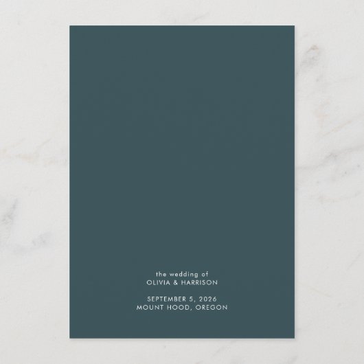 Moderne Waterverf Berglandschap Menu (Achterkant)