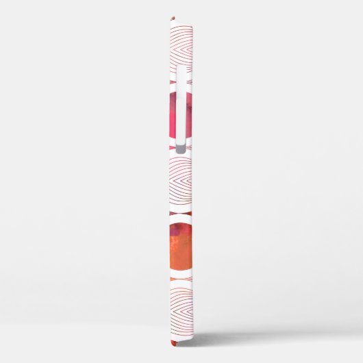 Moderne waterverf bladeren, naadloos patroon. Case-Mate iPhone case (Achterkant / Links)