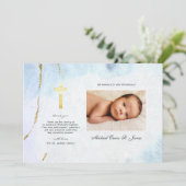 Moderne Waterverf | Blauw- en goudblauw (Staand voorkant)