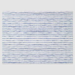  Moderne Waterverf blauw en wit met strips  Tissuepapier