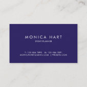 Moderne Waterverf blauw Visitekaartje (Achterkant)
