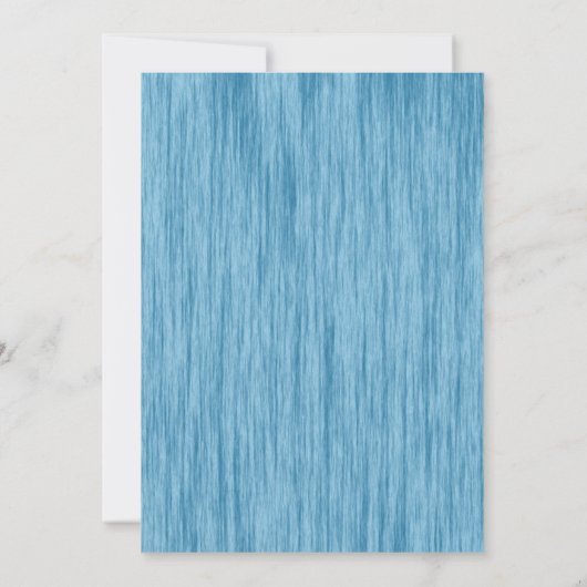 Moderne waterverf blauwe doop uitnodiging (Achterkant)