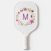 Moderne Waterverf bloem Pickleball Paddle (Voorkant)
