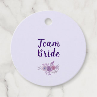 Moderne Waterverf Bloem Team Bruid Bruiloft Bridal Bedankjes Labels