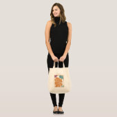 Moderne  Waterverf Bloemen Canvas tas (Voorkant (model))