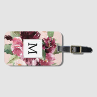 Moderne Waterverf bloemen monogrammen