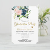 Moderne waterverf bloemenzomer FOTO afstuderen Kaart (Staand voorkant)