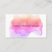 Moderne Waterverf Blot Klantenkaartje (Voorkant)