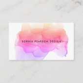 Moderne Waterverf Blot Visitekaartje (Voorkant)