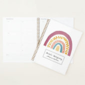 Moderne Waterverf Boho Rainbow Custom Planner (Display)