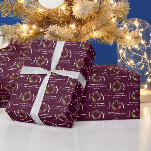 Moderne waterverf botanische vreugde in bedrijf cadeaupapier