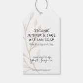 Moderne Waterverf Botanische 🌿 Zeep Hang Labels Cadeaulabel (Voorkant)
