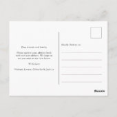 Moderne Waterverf Cactus New Home We hebben ons ve Briefkaart (Achterkant)