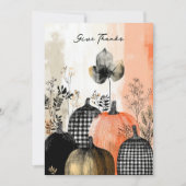 Moderne Waterverf Collage Thanksgiving Kaart (Voorkant)