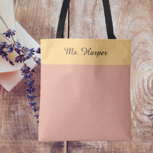 Moderne Waterverf Colorblock Teacher Appreciation Draagtas