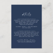 Moderne Waterverf coördinaat | Detail van een blau Informatiekaartje (Voorkant)