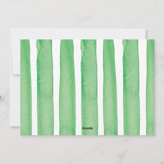 Moderne Waterverf Doodle Kerst Kaart (Achterkant)