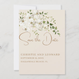 Moderne Waterverf Elegant Orchid Save the Date
