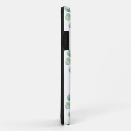 Moderne Waterverf Eucalyptus Green Pattern Case-Mate iPhone Case (Achterkant/rechts)
