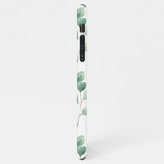 Moderne Waterverf Eucalyptus Green Pattern iPhone Hoesje (Linkerkant)