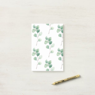 Moderne Waterverf Eucalyptus Green Pattern Post-it® Notes