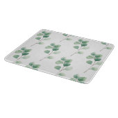 Moderne Waterverf Eucalyptus Green Pattern Snijplank (Hoek)