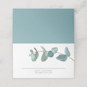 Moderne Waterverf Eucalyptus Wedding (Buitenkant ongevouwen)