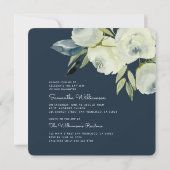 Moderne Waterverf Floral Baptism Kaart (Achterkant)