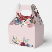 Moderne Waterverf Floral Rustic Wedding Bedankdoosjes (Achterkant)