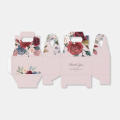 Moderne Waterverf Floral Rustic Wedding Bedankdoosjes (Uitgevouwen)