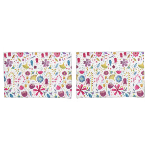Moderne Waterverf - Floral schilderen Kussensloop