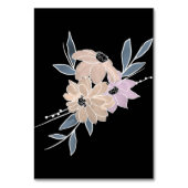 Moderne Waterverf Flowers Wedding Kaart (Achterkant)