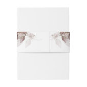 Moderne Waterverf Glitter Foliage BarefootBride™ Uitnodigingen Wikkel (Achterkant Voorbeeld)