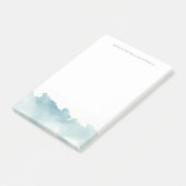 Moderne Waterverf golven Notitieblok Post-it® Notes (Schuin)