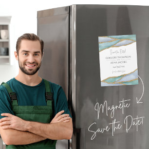 Moderne waterverf gouden accentuering bespaart de 