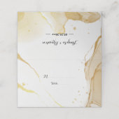 Moderne Waterverf gouden plaatskaart (Buitenkant ongevouwen)