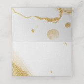 Moderne Waterverf gouden plaatskaart (Binnenkant ongevouwen)