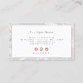 Moderne waterverf griep roos goudberoerte maar visitekaartje (Achterkant)