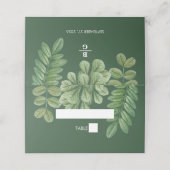 Moderne Waterverf groen smaragd groene bruiloft (Buitenkant ongevouwen)