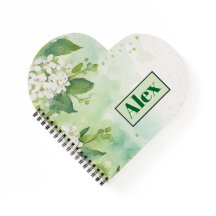 Moderne Waterverf Groene Bloemen & personaliseer