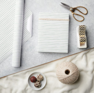 Moderne waterverf groene streep cadeaupapier