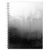 Moderne Waterverf in zwart-wit Notitieboek (Voorkant)