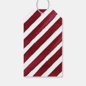 Moderne Waterverf "Joy" Candy Cane Baby shower dat Cadeaulabel (Achterkant)