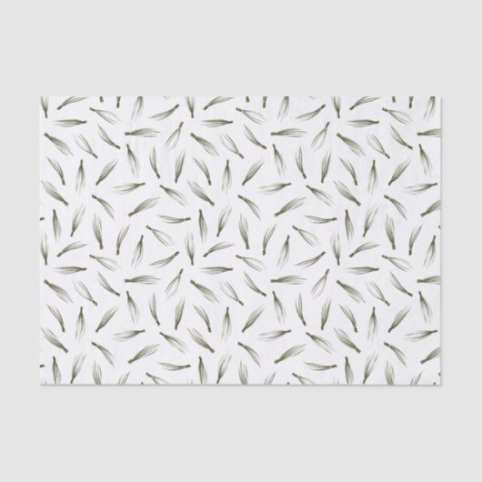 Moderne Waterverf kerstmis met Needle Greenery Tissuepapier (Voorkant)