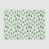 Moderne Waterverf kerstpijnbomen naadloos Tissuepapier (Voorkant)