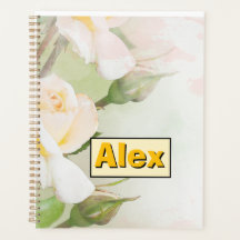 Moderne waterverf kleurrijke Bloemen & personalise