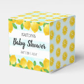 Moderne Waterverf Lemon Tree Baby shower Bedankdoosjes (Voorkant Zijde)