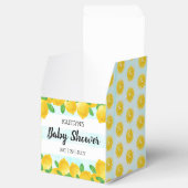 Moderne Waterverf Lemon Tree Baby shower Bedankdoosjes (Geopend)