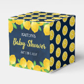Moderne Waterverf Lemon Tree Baby shower Bedankdoosjes (Voorkant Zijde)