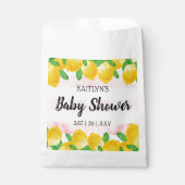 Moderne Waterverf Lemon Tree Baby shower Bedankzakje (Voorkant)